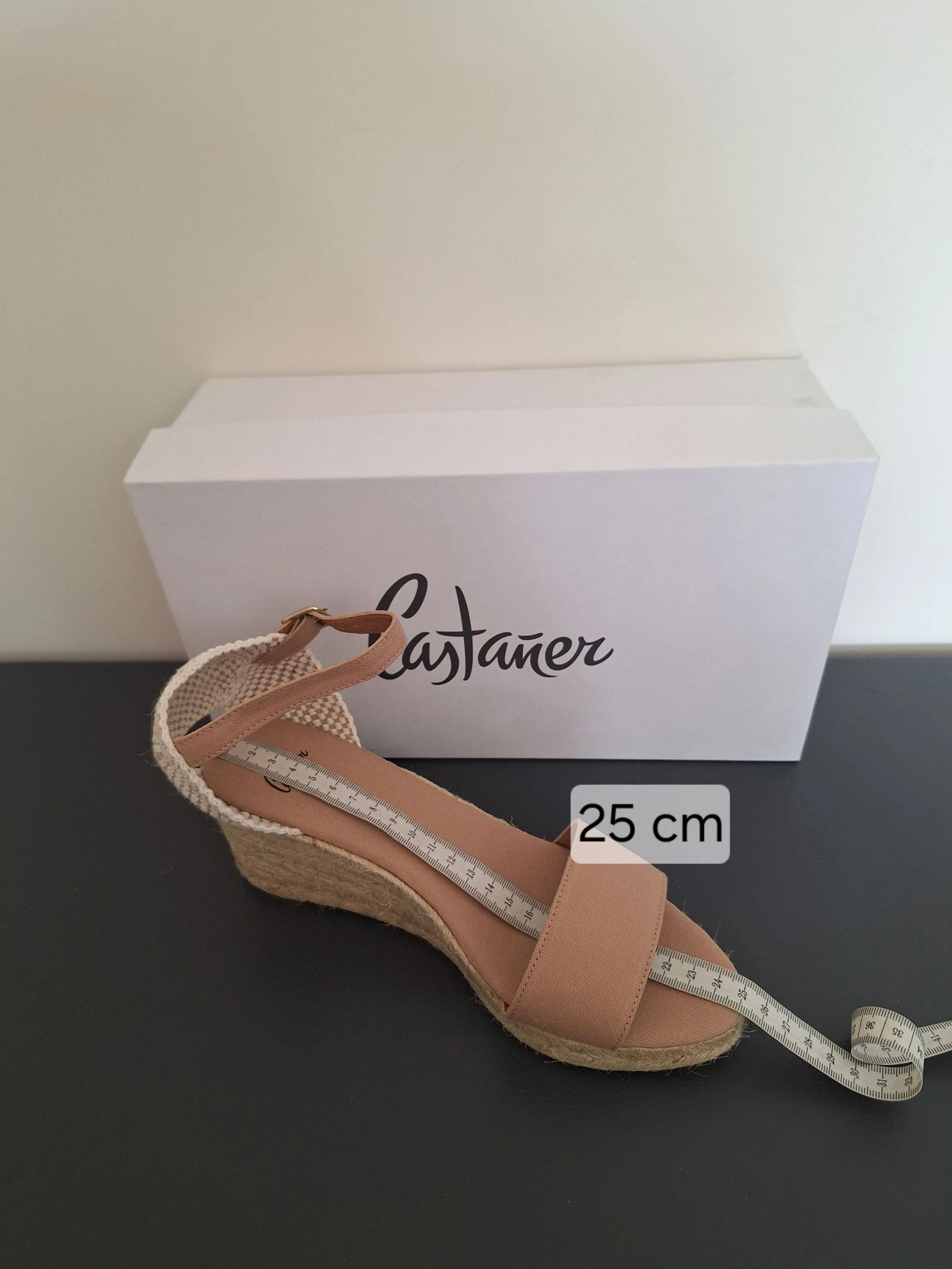 Espadrilles Castañer bege marrom com salto baixo tamanho 40 – photo 5